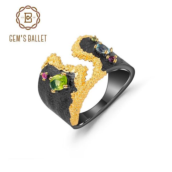 cluster rings gem's ballet natural multicolor peridot z gemstones open ring 925 sterling silver handmade vintage for women jewelry, Golden;silver
cluster rings gem's ballet natural multicolor peridot z gemstones open ring 925 sterling silver handmade vintage for women jewelry, Golden;silver