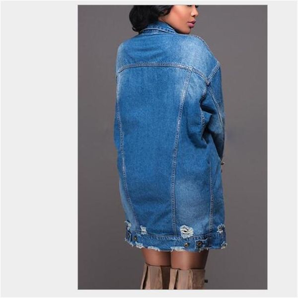 new jackets women hole boyfriend style jean jacket loose spring autumn denim jeans coats casacos feminino g225 200919, Black;brown
new jackets women hole boyfriend style jean jacket loose spring autumn denim jeans coats casacos feminino g225 200919, Black;brown