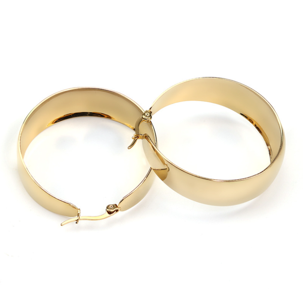 hoop & huggie trendy titanium steel women earrings wide-brimmed round big for fashion party jewelry, Golden;silver
hoop & huggie trendy titanium steel women earrings wide-brimmed round big for fashion party jewelry, Golden;silver