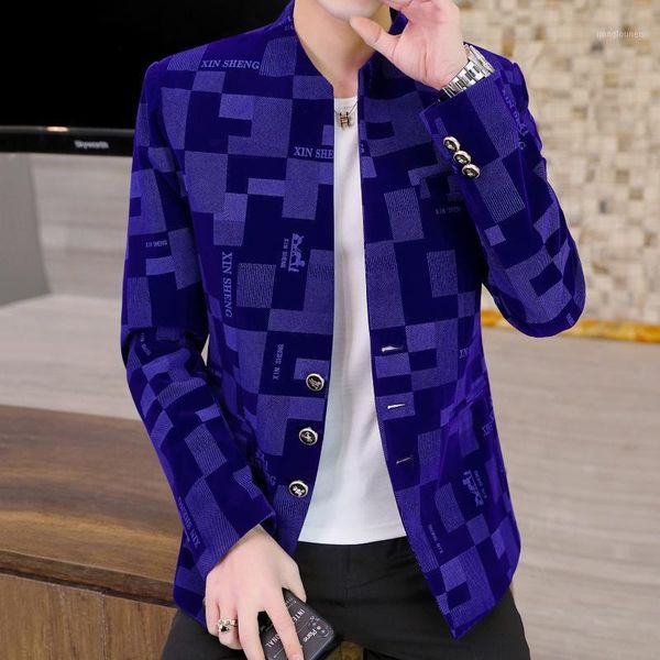 men's suits & blazers terno masculino korean style blazer irregular lattice slim fit para hombre suit jacket men man black blue, White;black
men's suits & blazers terno masculino korean style blazer irregular lattice slim fit para hombre suit jacket men man black blue, White;black