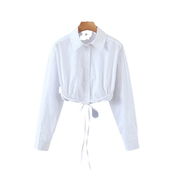 casual women turn-down collar bow blouse spring-autumn fashion ladies high street shirt female cotton tie short 210430, White
casual women turn-down collar bow blouse spring-autumn fashion ladies high street shirt female cotton tie short 210430, White