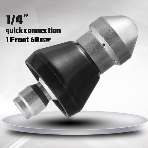 watering equipments 1 forward 6 rear 3 jets 1/4inch stainless steel thread pressure drain washer nozzle spray pipe dredging sewer cleaner
watering equipments 1 forward 6 rear 3 jets 1/4inch stainless steel thread pressure drain washer nozzle spray pipe dredging sewer cleaner