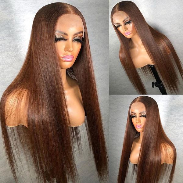 lace wigs straight brown color human hair brazilian remy front wig for women glueless closure t part pre plucked, Black;brown
lace wigs straight brown color human hair brazilian remy front wig for women glueless closure t part pre plucked, Black;brown