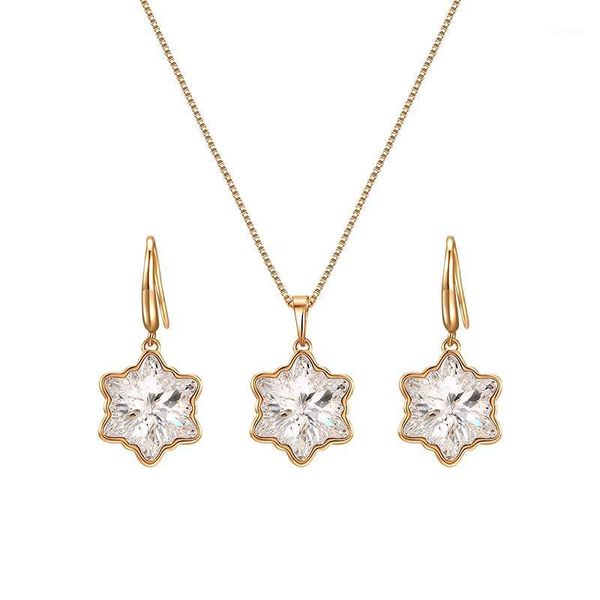 earrings & necklace 11.11 women jewerly set made with austrian crystal for girls party snow flake design earings and pendant bijoux gift, Silver
earrings & necklace 11.11 women jewerly set made with austrian crystal for girls party snow flake design earings and pendant bijoux gift, Silver