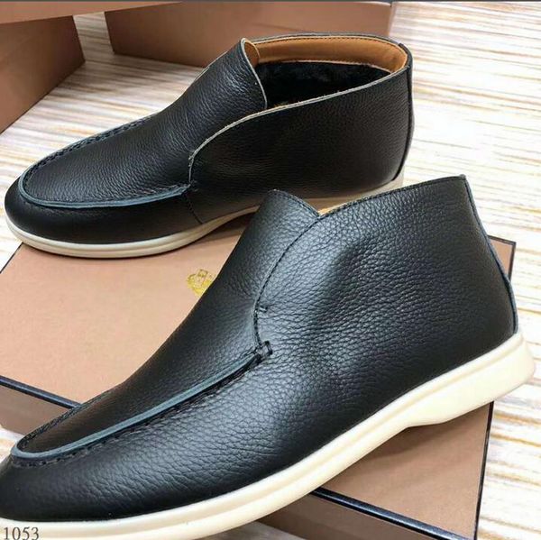 real leather mens womens winter fur dress shoes loro walk designer boot flats mocassin plus size 45 46, Black
real leather mens womens winter fur dress shoes loro walk designer boot flats mocassin plus size 45 46, Black