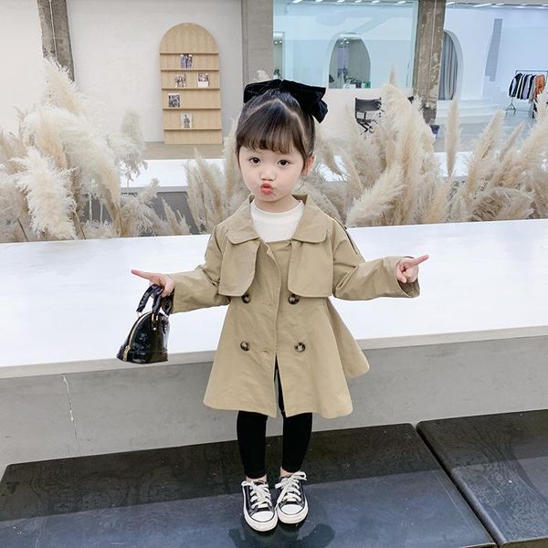 coat luxury girls baby's windbreaker jacket outwear 2021 spring autumn buttons cardigan children's clothing, Blue;gray
coat luxury girls baby's windbreaker jacket outwear 2021 spring autumn buttons cardigan children's clothing, Blue;gray