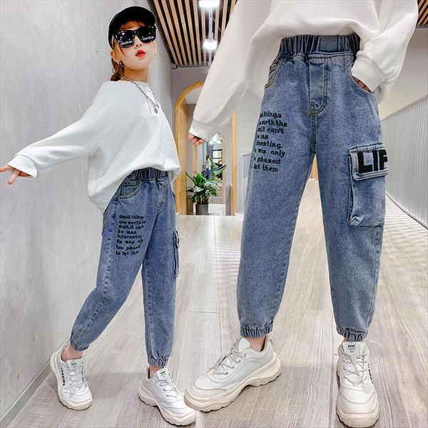 spring cowboy childrens dress 5 6 7 8 9 10 years girls pants pockets jeans embroidered denim cargo student, Blue
spring cowboy childrens dress 5 6 7 8 9 10 years girls pants pockets jeans embroidered denim cargo student, Blue