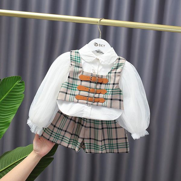 girl's dresses 2021 girls clothes princess dress autumn and spring lattice fashionable style shirt vest shorts set innocent cute, Red;yellow
girl's dresses 2021 girls clothes princess dress autumn and spring lattice fashionable style shirt vest shorts set innocent cute, Red;yellow