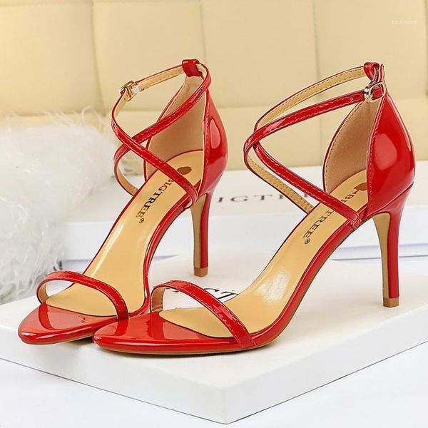 sandals 2021 summer designer women concise 8cm red high heels party fashion stiletto patent leather white ladies shoes1, Black
sandals 2021 summer designer women concise 8cm red high heels party fashion stiletto patent leather white ladies shoes1, Black