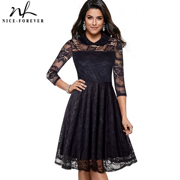 nice-forever elegant floral hollow out lace black dresses celebrity retro a-line formal women dress btya030 210419, White
nice-forever elegant floral hollow out lace black dresses celebrity retro a-line formal women dress btya030 210419, White