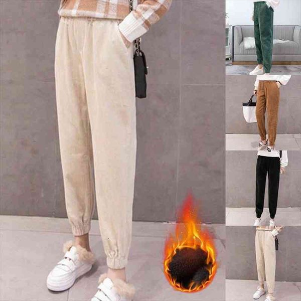 elastic high waist harem pants fleece trousers winter women casual corduroy warm pants warm thick plush female long, Black;white
elastic high waist harem pants fleece trousers winter women casual corduroy warm pants warm thick plush female long, Black;white
