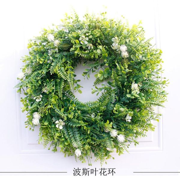 decorative flowers & wreaths hand-made original persian leaf wreath simulation door decoration 49cm/19 inch wedding
decorative flowers & wreaths hand-made original persian leaf wreath simulation door decoration 49cm/19 inch wedding