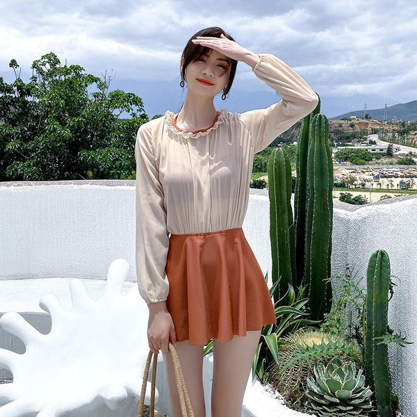 swimsuit for surfing women's swimming suit one piece bikinis mujer with skirt closed swimwear female sleeve korean cover one-piece suit
swimsuit for surfing women's swimming suit one piece bikinis mujer with skirt closed swimwear female sleeve korean cover one-piece suit