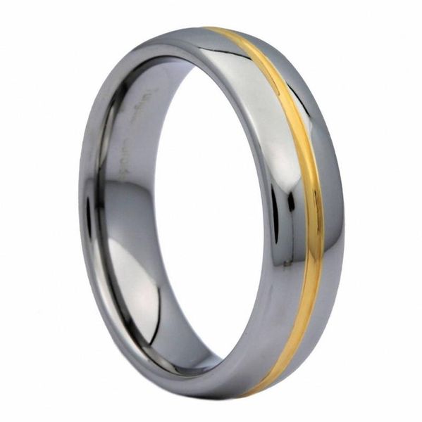 wedding rings 6mm white tungsten ring gold color center grooved couples bands size 5-13, Slivery;golden
wedding rings 6mm white tungsten ring gold color center grooved couples bands size 5-13, Slivery;golden