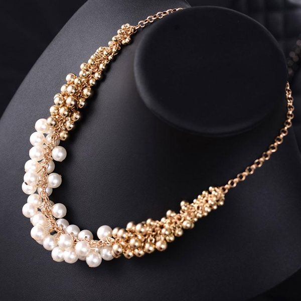 chains trendy women simulated pearl pendant necklace choker statement handmade necklaces jewelry lb, Silver
chains trendy women simulated pearl pendant necklace choker statement handmade necklaces jewelry lb, Silver
