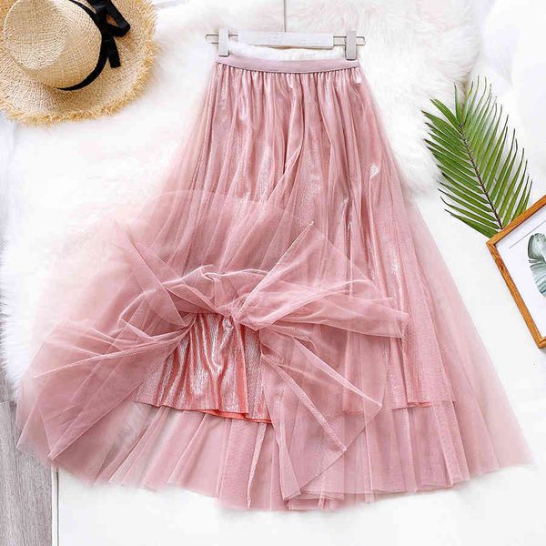 skirt korean female style 2021 spring line summer elastic with high waist bright for mujer umberlar mesh long skirts, Black
skirt korean female style 2021 spring line summer elastic with high waist bright for mujer umberlar mesh long skirts, Black