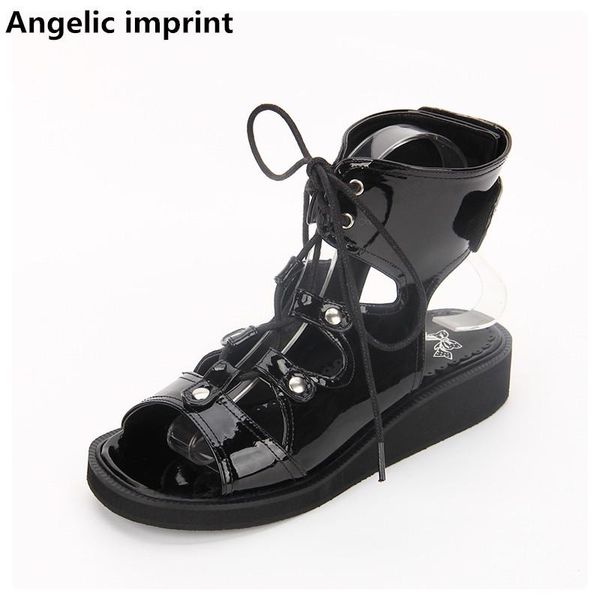 angelic imprint woman mori girl lolita cosplay punk shoes lady low heels wedges pumps women princess summer dress sandals rivets, Black
angelic imprint woman mori girl lolita cosplay punk shoes lady low heels wedges pumps women princess summer dress sandals rivets, Black