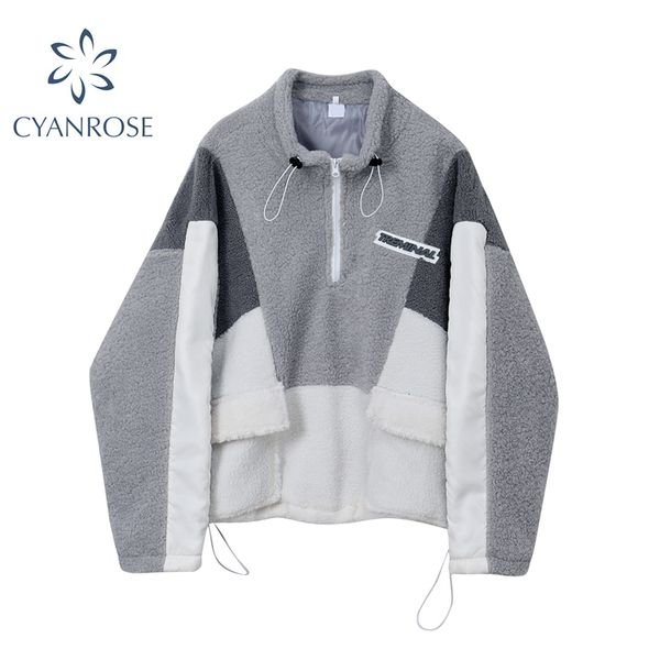 fashion women lamb wool sweatshirt coat streetwear harajuku kawaii oversized korean style long sleeve female jacket outwear 210417, White
fashion women lamb wool sweatshirt coat streetwear harajuku kawaii oversized korean style long sleeve female jacket outwear 210417, White