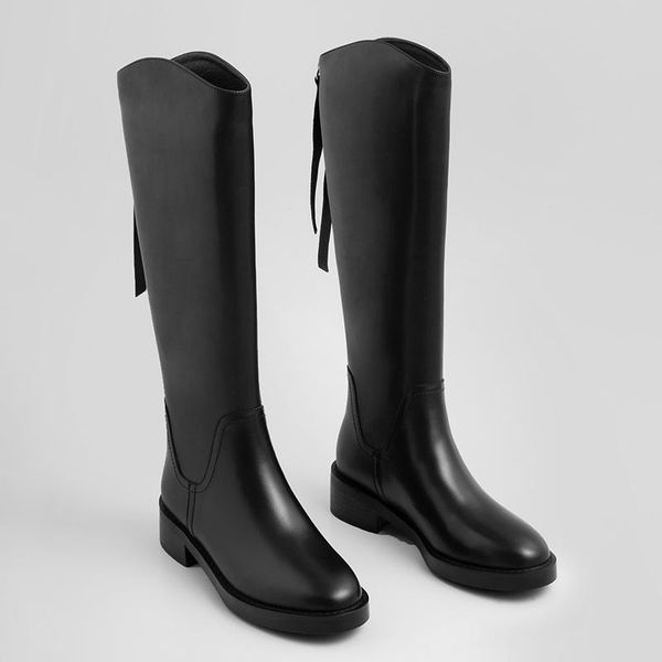 boots genuine leather women med heels riding knee high casual party shoes woman autumn winter backe zipper, Black
boots genuine leather women med heels riding knee high casual party shoes woman autumn winter backe zipper, Black
