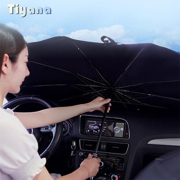 

car sunshade high blackout shading umbrellas for indoor dashboard front windshield sunscreen heat insulation sun visor accessories 5