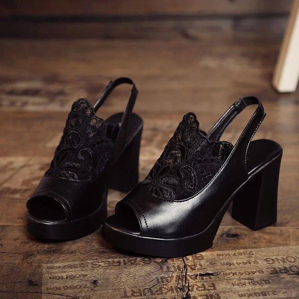 sandals women female fashion pumps spring woman shoe peep toe high heels ladies lace pu leather shoes summer slip on platform, Black
sandals women female fashion pumps spring woman shoe peep toe high heels ladies lace pu leather shoes summer slip on platform, Black