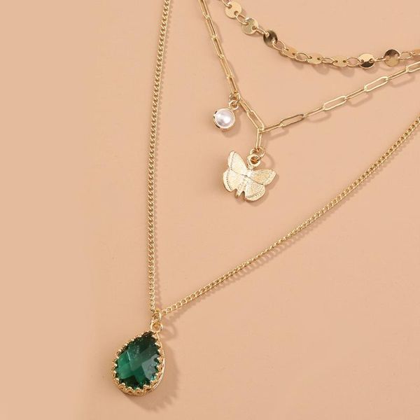 chains selling vintage sweet water drop zircon golden butterfly multilayer fold wear choker necklace for women fashion jewelry, Silver
chains selling vintage sweet water drop zircon golden butterfly multilayer fold wear choker necklace for women fashion jewelry, Silver