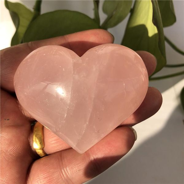 decorative objects & figurines heart shaped rose pink natural quartz crystal stone charm carved palm love healing for diy craft jewelry maki
decorative objects & figurines heart shaped rose pink natural quartz crystal stone charm carved palm love healing for diy craft jewelry maki