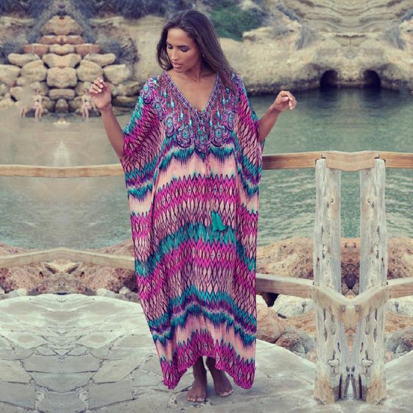 women's swimwear 2021 bikini cover-ups bohemian printed v-neck summer dress beach chiffon tunic women beachwear kaftan swimsuit cover u, White;black
women's swimwear 2021 bikini cover-ups bohemian printed v-neck summer dress beach chiffon tunic women beachwear kaftan swimsuit cover u, White;black