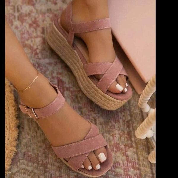 sandals woman 2021 summer fashion buckle casual wedge ladies platform peep toe sandalias, Black
sandals woman 2021 summer fashion buckle casual wedge ladies platform peep toe sandalias, Black