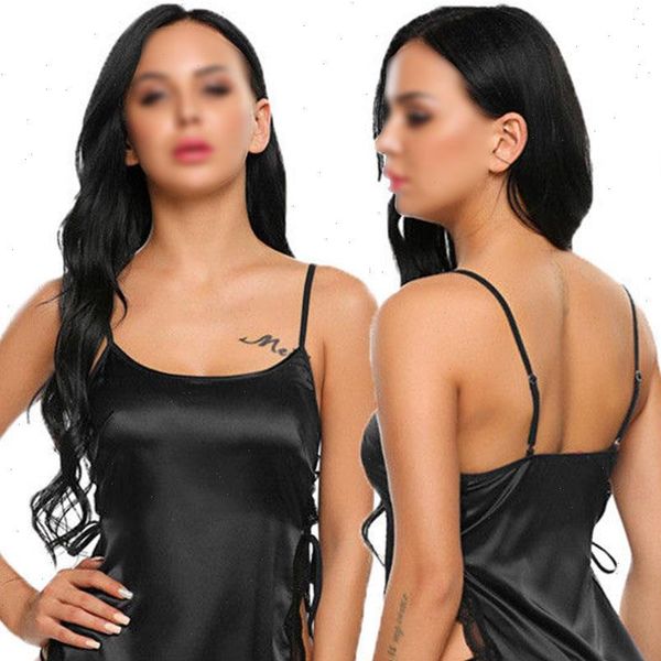 satin silk nightgown babydoll womens sleepwears lace robes sleep dress side slit sleepwear, Black;red
satin silk nightgown babydoll womens sleepwears lace robes sleep dress side slit sleepwear, Black;red