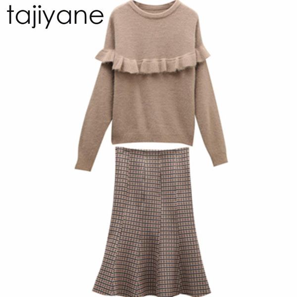 casual dresses tajiyane 2021 elastic knit dress women rib two-piece suits o-neck pullover pleated bottoms female elegant two piece setld103, Black;gray
casual dresses tajiyane 2021 elastic knit dress women rib two-piece suits o-neck pullover pleated bottoms female elegant two piece setld103, Black;gray