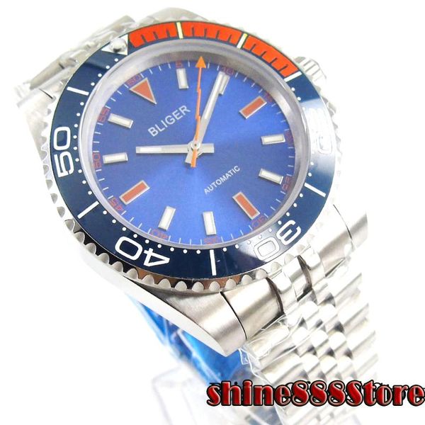 wristwatches bliger business style blue ceramic bezel mechanical men watch sapphire glass jubilee band miyota movement, Slivery;brown
wristwatches bliger business style blue ceramic bezel mechanical men watch sapphire glass jubilee band miyota movement, Slivery;brown