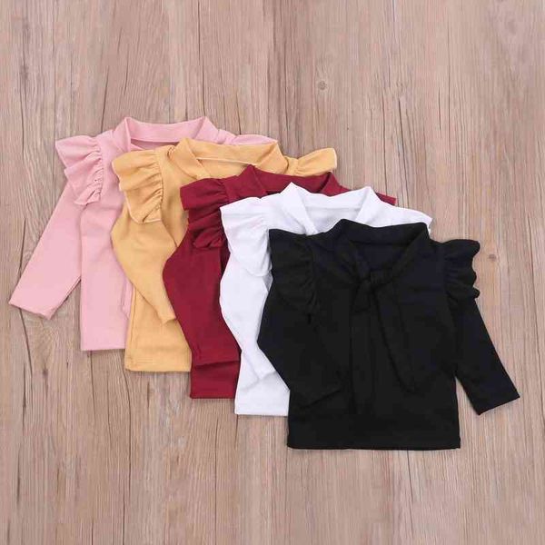 toddler baby girl solid color neckline bow blouse spring autumn round neck long sleeve pullover for kids girls 6m, White;black 
toddler baby girl solid color neckline bow blouse spring autumn round neck long sleeve pullover for kids girls 6m, White;black