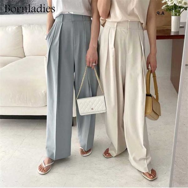 bornladies summer casual high waist loose straight pants for women ladies button wide leg trousers female solid pants 211112, Black;white
bornladies summer casual high waist loose straight pants for women ladies button wide leg trousers female solid pants 211112, Black;white