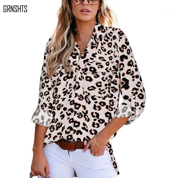 women's blouses & shirts spring autumn blouse snake leopard print female pockets nine quarter sleeves loose vintage blusas casual, White
women's blouses & shirts spring autumn blouse snake leopard print female pockets nine quarter sleeves loose vintage blusas casual, White