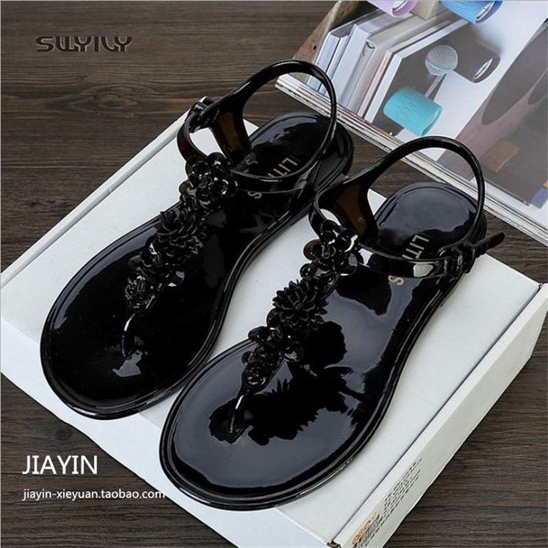 jelly shoes woman t strap sandals flat 2021 flower solid female beach casual lady flip flop plastick 40, Black
jelly shoes woman t strap sandals flat 2021 flower solid female beach casual lady flip flop plastick 40, Black