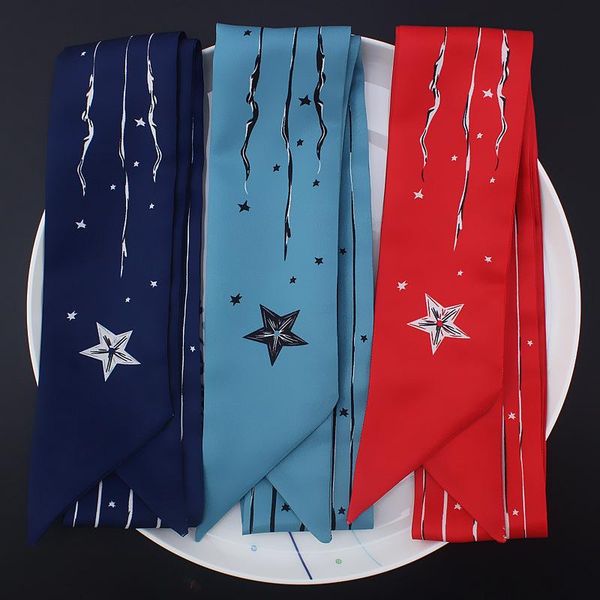 scarves 2021 fashion skinny bag strap for women designer print ribbon silk scarf headscarf headwear long wrap hair hand accessories, Blue;gray
scarves 2021 fashion skinny bag strap for women designer print ribbon silk scarf headscarf headwear long wrap hair hand accessories, Blue;gray