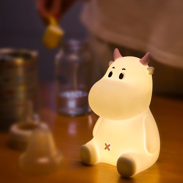 creative cute calf silicone colorful nightlight bedroom bedside with sleep pat atmosphere led charging table lamp
creative cute calf silicone colorful nightlight bedroom bedside with sleep pat atmosphere led charging table lamp