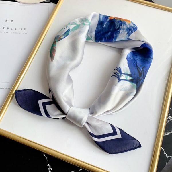scarves elegant square neck scarf for ladies bandana shawl wrap spring silk hairband print neckerchief foulard soft, Blue;gray
scarves elegant square neck scarf for ladies bandana shawl wrap spring silk hairband print neckerchief foulard soft, Blue;gray
