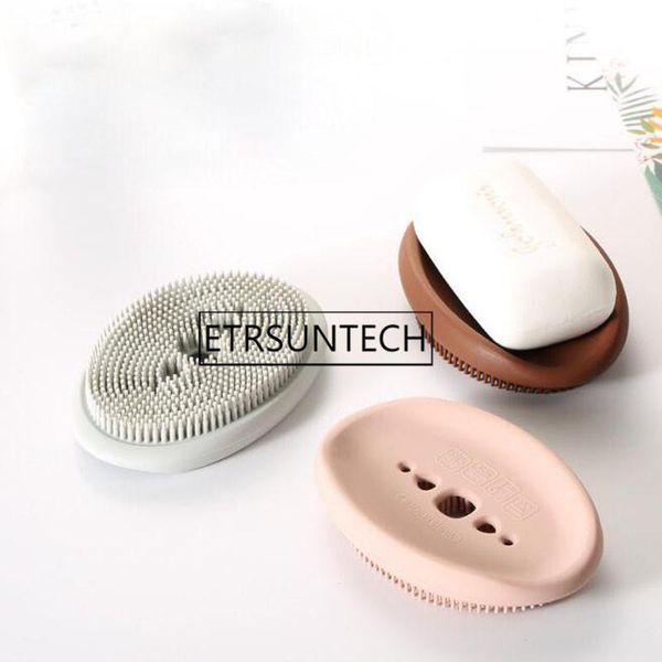 soap dishes 150pcs flexible bathroom silicone dish storage holder soapbox plate tray box with cleaning brush
soap dishes 150pcs flexible bathroom silicone dish storage holder soapbox plate tray box with cleaning brush