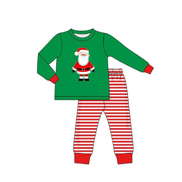 clothing sets autumn clothes green long sleeve and red striped trousers christmas old man embroidery pattern boys, White
clothing sets autumn clothes green long sleeve and red striped trousers christmas old man embroidery pattern boys, White