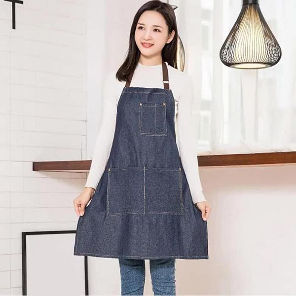 style fashion solid color denim cotton greaseproof apron with adjustable neck strap el household kitchen tools aprons
style fashion solid color denim cotton greaseproof apron with adjustable neck strap el household kitchen tools aprons
