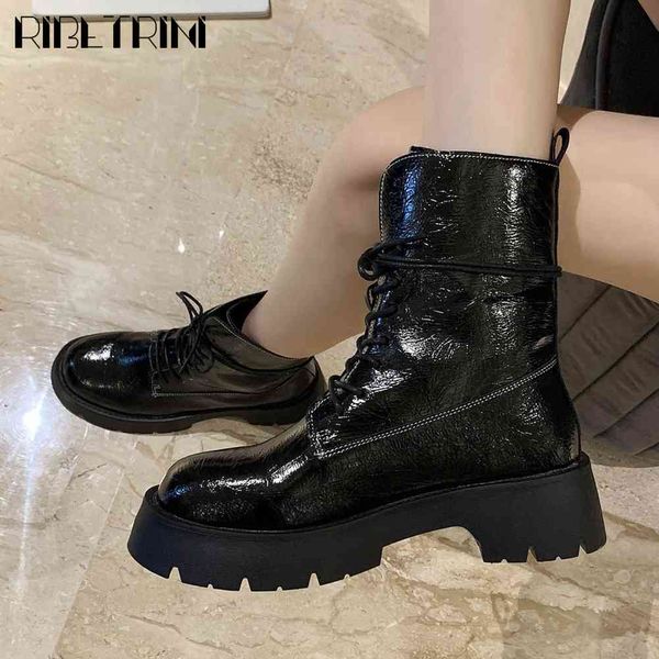 boots girl cool lace-up brand metallic ankle shoes fashion high platform women med heels boots, Black
boots girl cool lace-up brand metallic ankle shoes fashion high platform women med heels boots, Black