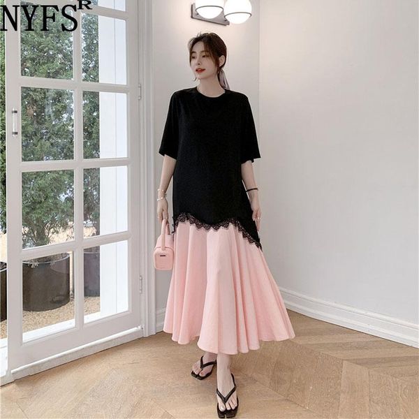 casual dresses nyfs 2021 korean summer dress loose lace fish tail woman vestido de mujer robe elbise fashion patchwork, Black;gray
casual dresses nyfs 2021 korean summer dress loose lace fish tail woman vestido de mujer robe elbise fashion patchwork, Black;gray