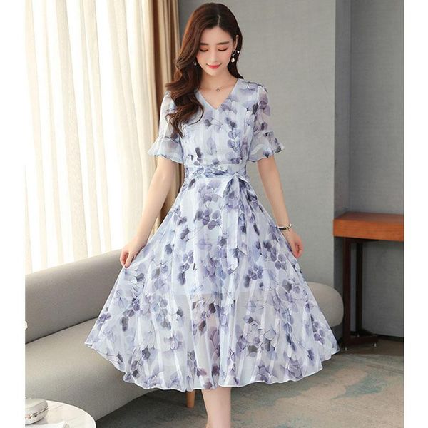 casual dresses 2021 vintage blue floral chiffon sweet midi spring summer plus size runway dress elegant women bodycon party vestido, Black;gray
casual dresses 2021 vintage blue floral chiffon sweet midi spring summer plus size runway dress elegant women bodycon party vestido, Black;gray