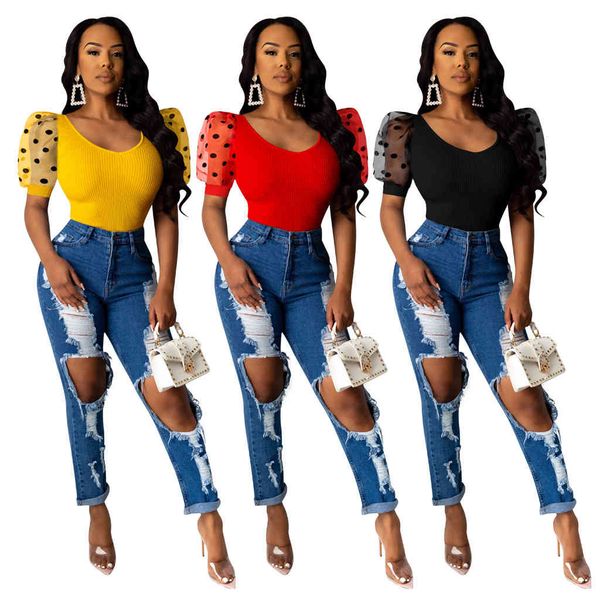 2 latest lady y short sleeves t shirt neck v back dot mesh slim solid women party casual tees s--2xl summer, White
2 latest lady y short sleeves t shirt neck v back dot mesh slim solid women party casual tees s--2xl summer, White