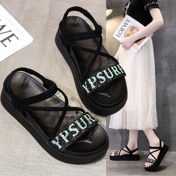 sandals sports women's summer 2021 flat bottom all-match casual beach shoes ins tide soft light, Black
sandals sports women's summer 2021 flat bottom all-match casual beach shoes ins tide soft light, Black