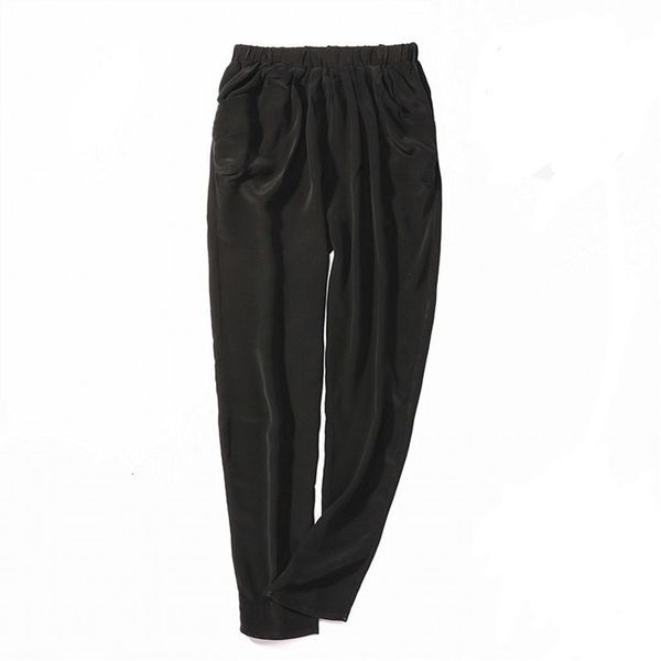 pants women's 100% pure silk elastic waist long pants trousers with pockets black color jn442, Black;white
pants women's 100% pure silk elastic waist long pants trousers with pockets black color jn442, Black;white