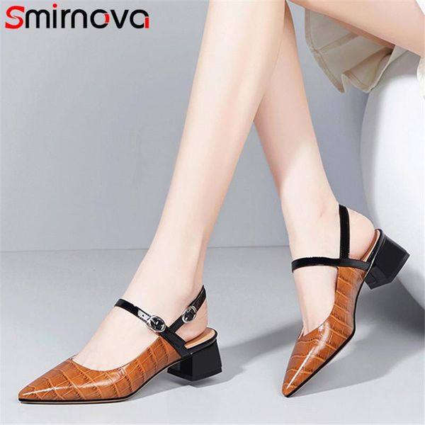 dress shoes smirnova 2021 arrive women pumps buckle genuine leather slingback square heel casual summer ladies, Black
dress shoes smirnova 2021 arrive women pumps buckle genuine leather slingback square heel casual summer ladies, Black