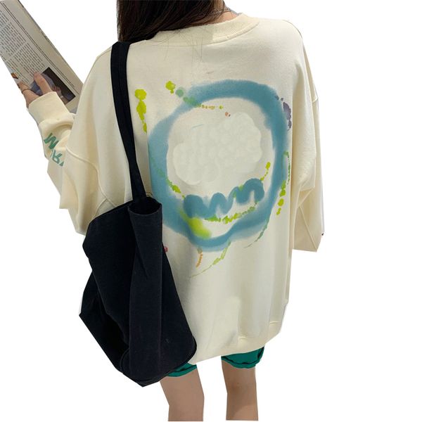 designer brand ladies color print hoodie cartoon image upper body soft design generous simple material for early autumn, Black
designer brand ladies color print hoodie cartoon image upper body soft design generous simple material for early autumn, Black